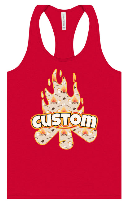 Custom Around the Campfire Women's Racerback Tank
