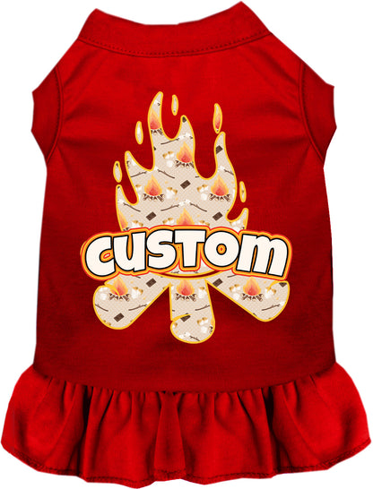 Custom Around the Campfire Pet Dress