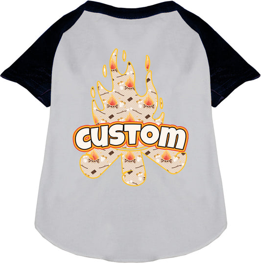 Custom Around the Campfire Pet Raglan Shirts