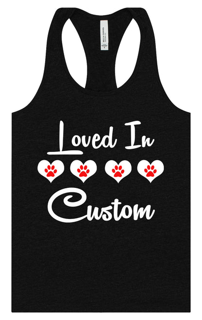 Custom Loved In Women's Racerback Tank