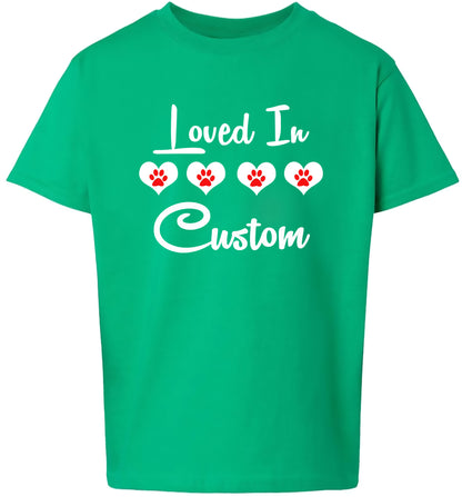 Custom Loved In Children's Gildan Soft Shirt