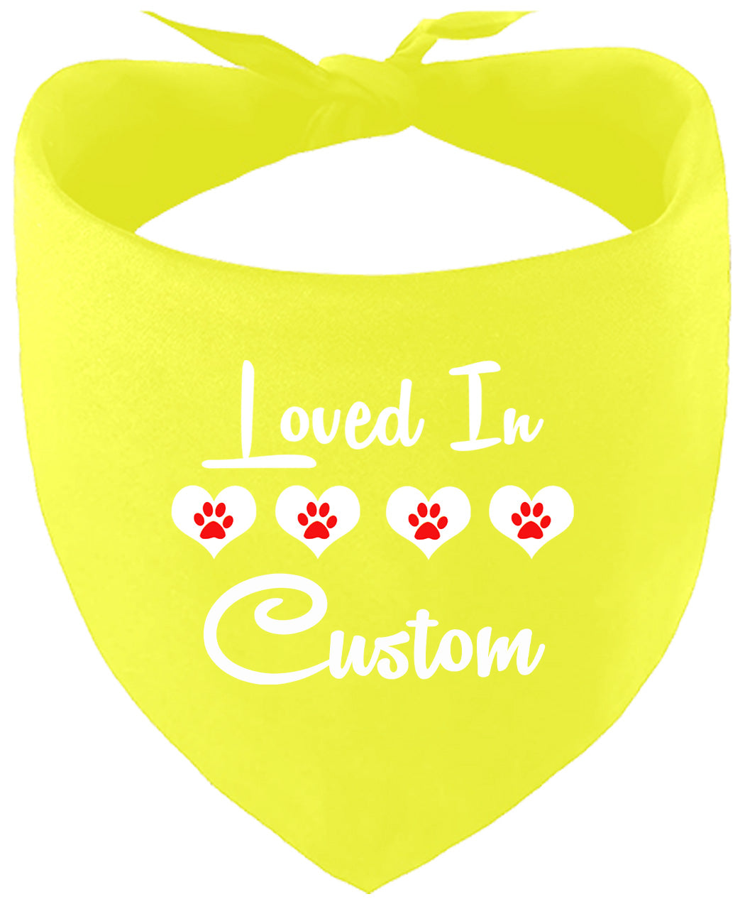 Custom Loved In Pet Bandana