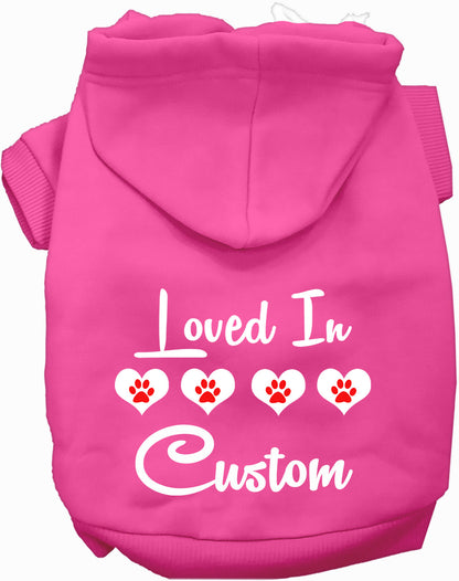 Custom Loved In Pet Hoodie