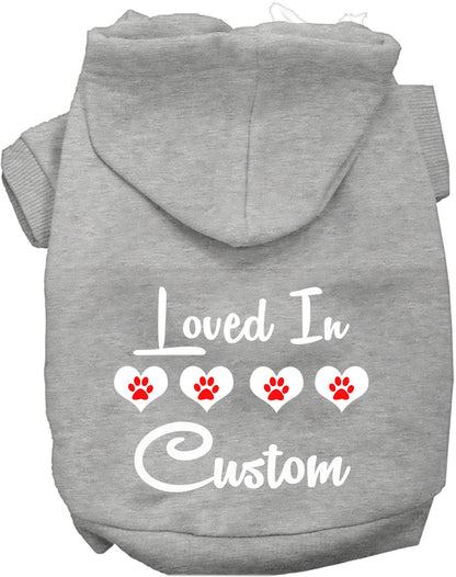 Custom Loved In Pet Hoodie