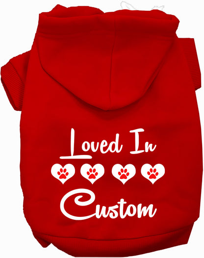 Custom Loved In Pet Hoodie