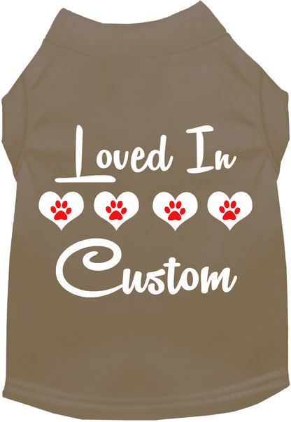 Custom Loved In Pet Shirt
