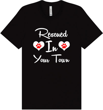 Custom Rescued In Adult Bella Canvas Shirt