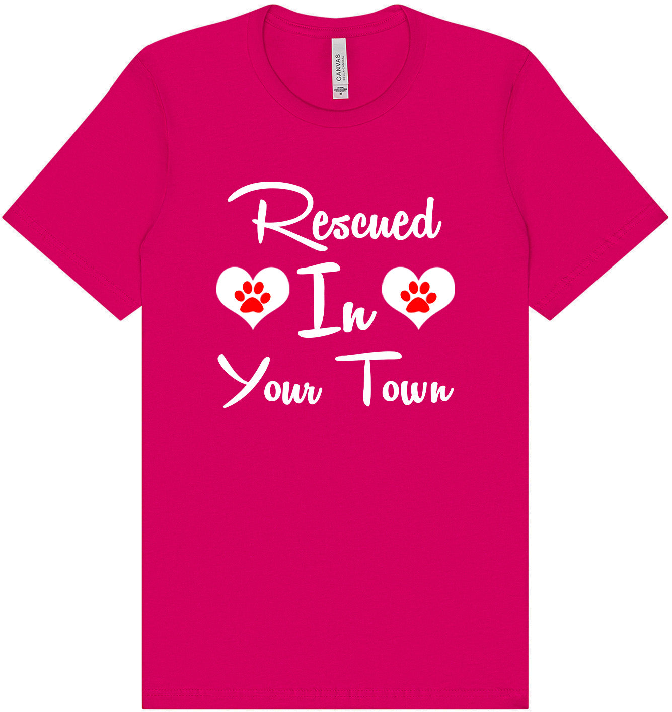 Custom Rescued In Adult Bella Canvas Shirt