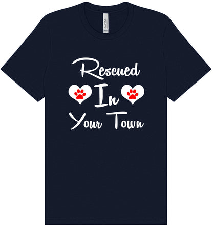 Custom Rescued In Adult Bella Canvas Shirt