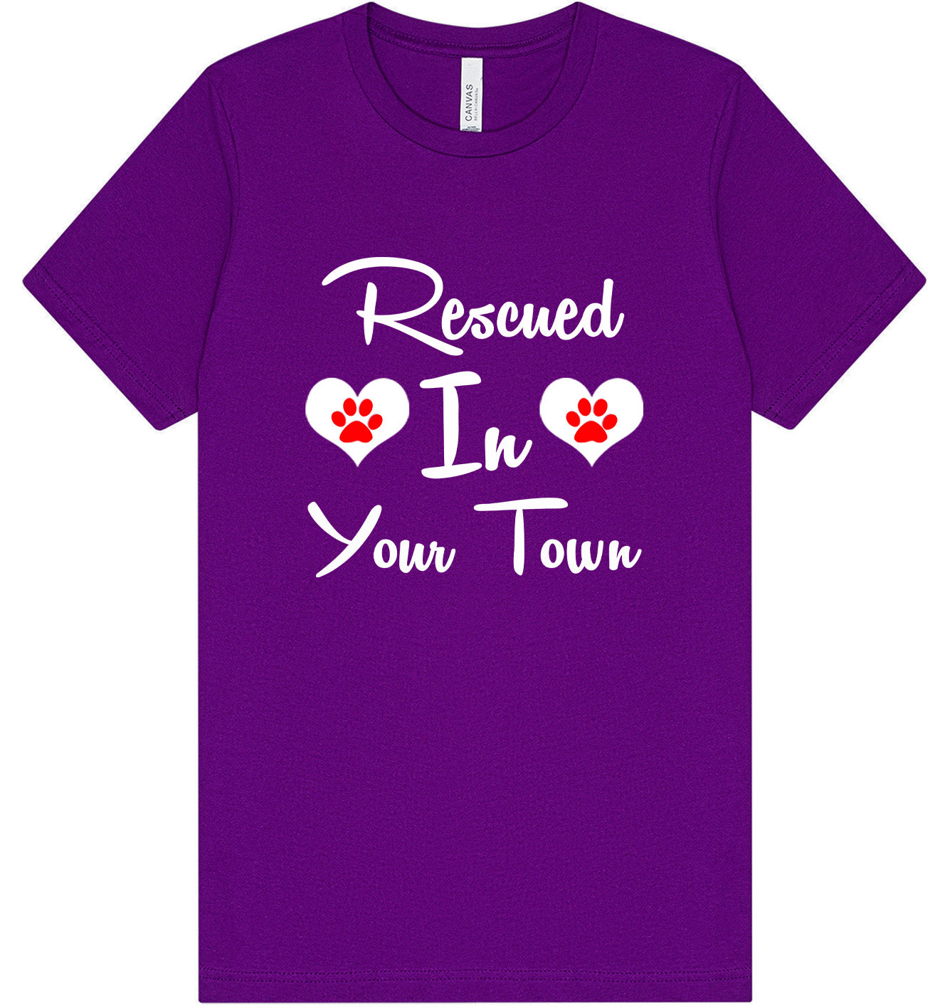Custom Rescued In Adult Bella Canvas Shirt