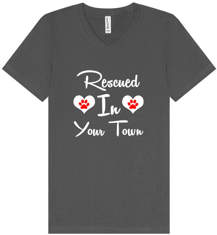 Custom Rescued In Unisex V-Neck Shirt
