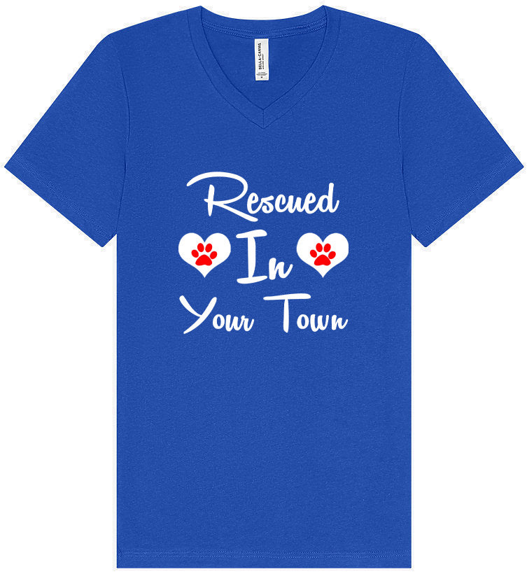 Custom Rescued In Unisex V-Neck Shirt