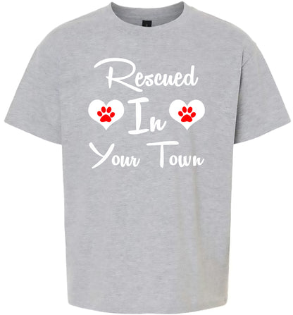 Custom Rescued In Children's Gildan Soft Shirt