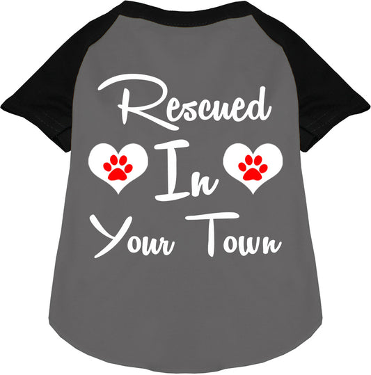 Custom Rescued In Pet Raglan Shirts