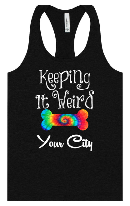 Custom Stay Weird in Women's Racerback Tank