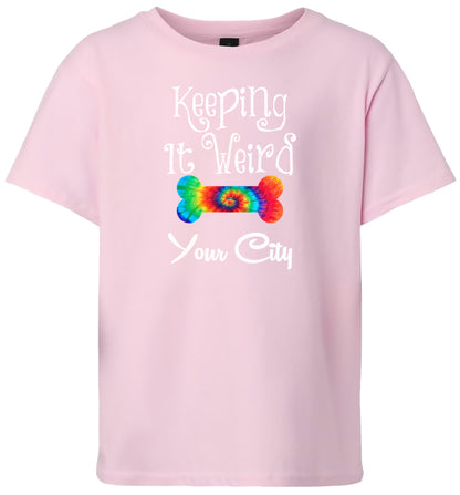 Custom Stay Weird in Children's Gildan Soft Shirt