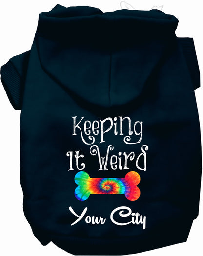 Custom Stay Weird in Pet Hoodie