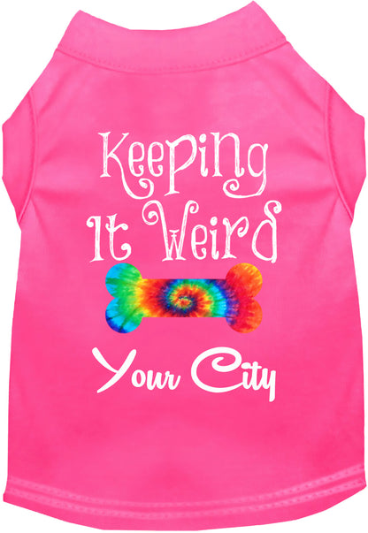 Custom Stay Weird in Pet Shirt