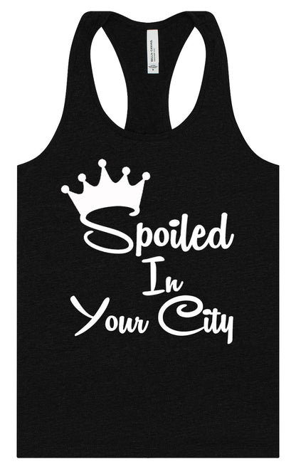 Custom Spoiled In Women's Racerback Tank