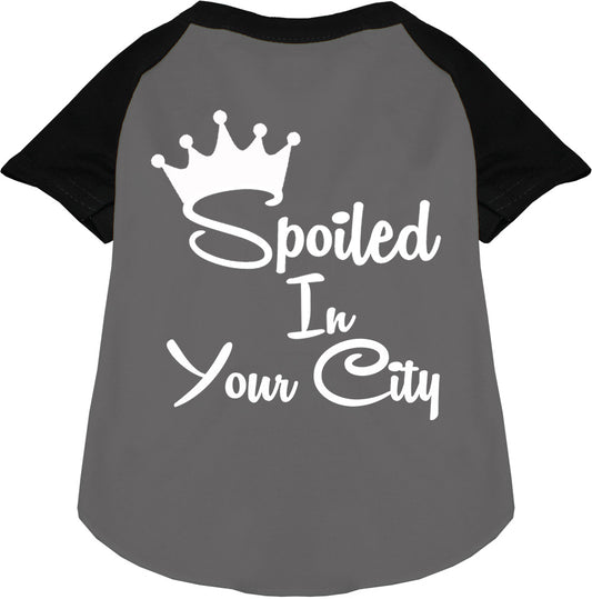 Custom Spoiled In Pet Raglan Shirts