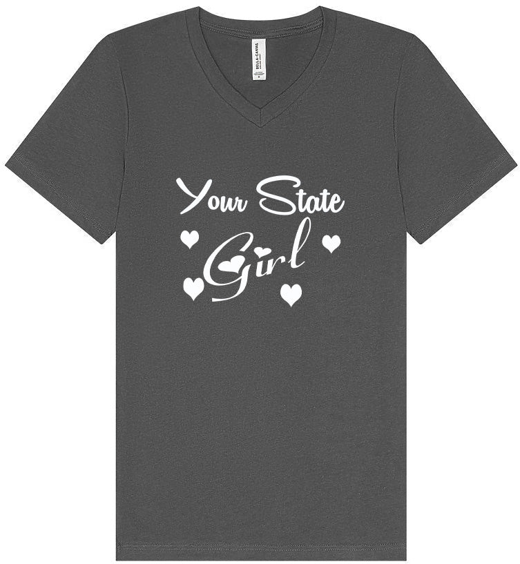 Custom Girl Unisex V-Neck Shirt