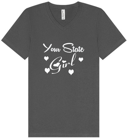 Custom Girl Unisex V-Neck Shirt