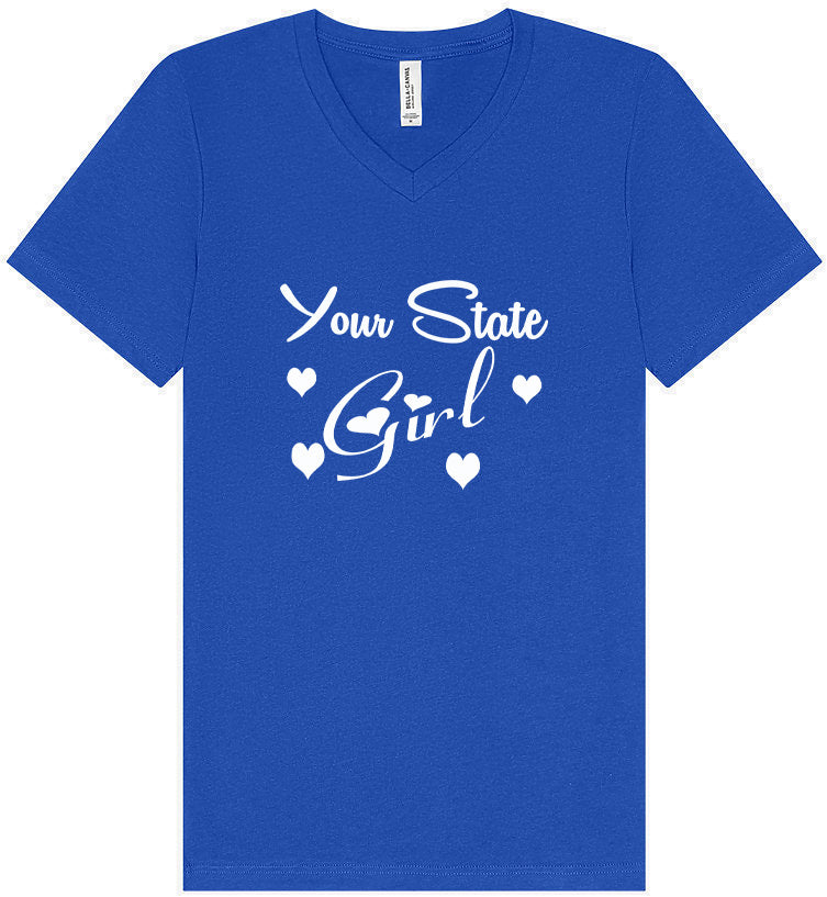 Custom Girl Unisex V-Neck Shirt