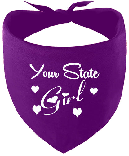 Custom Girl Pet Bandana