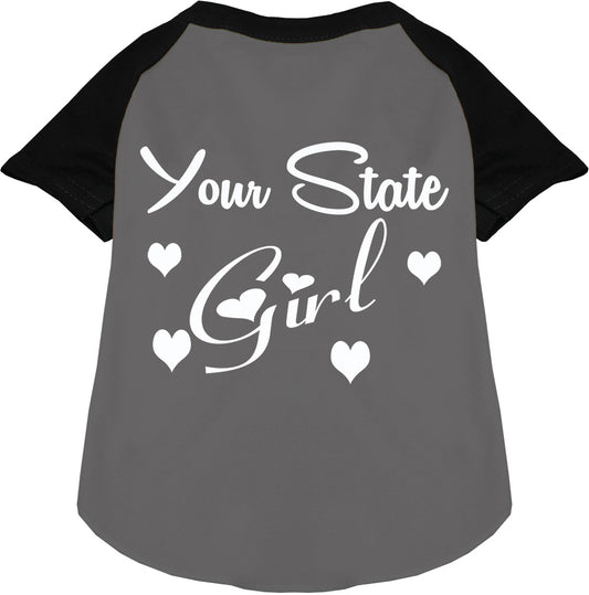 Custom Girl Pet Raglan Shirts