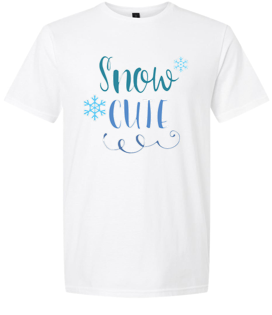 Snow Cute Adult Gildan Soft Shirt