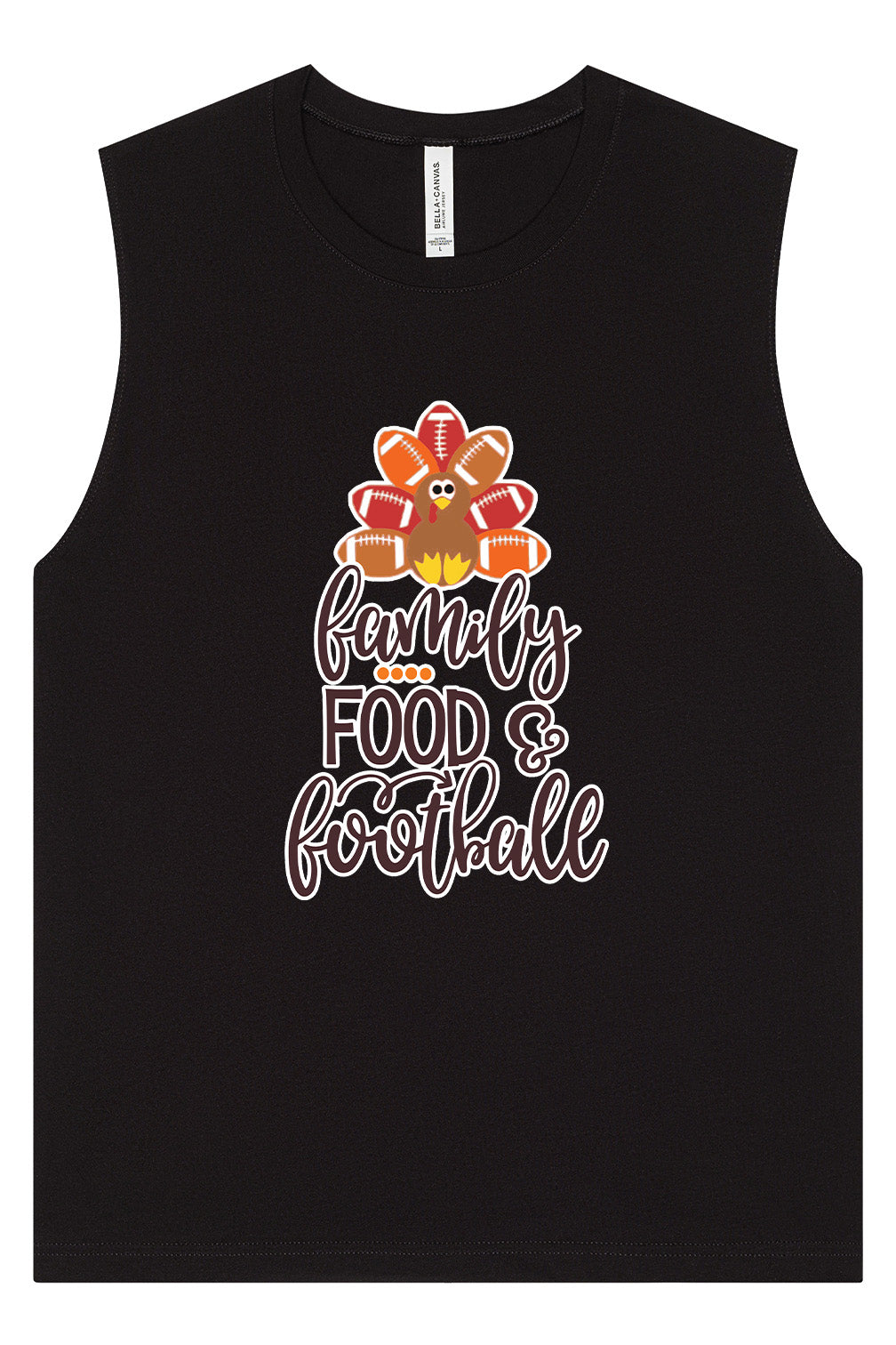Family, Food & Football Muscle Tank