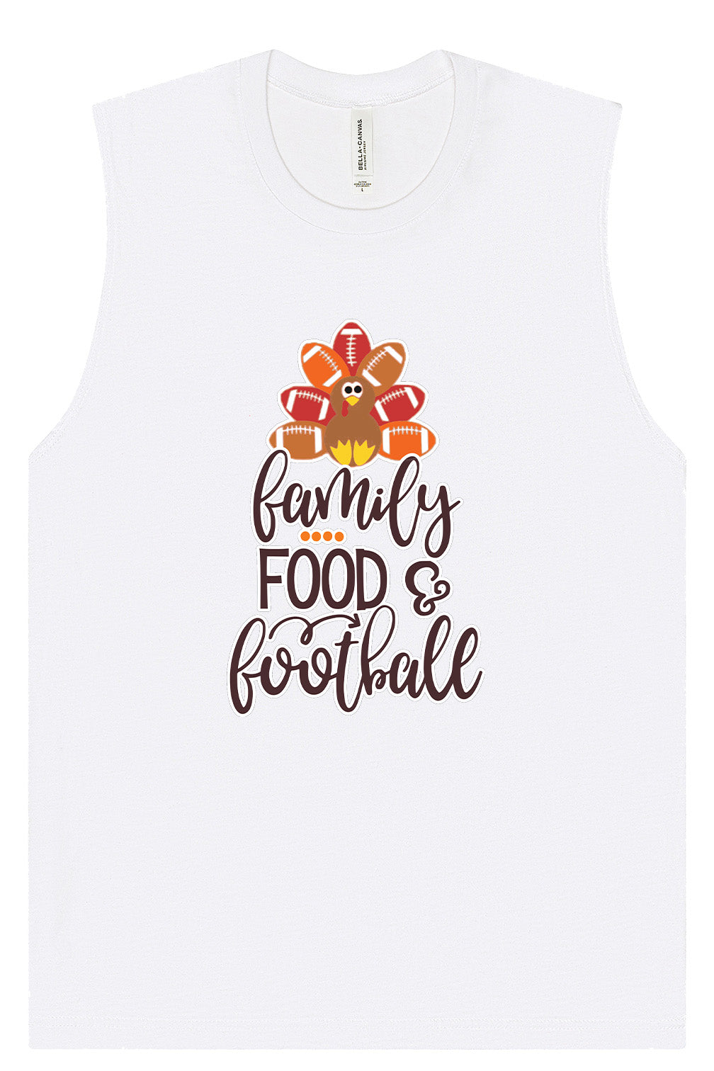 Family, Food & Football Muscle Tank