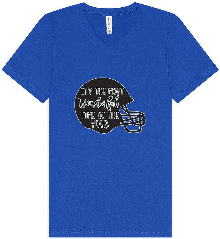 It's The Most Wonderful Time Of The Year (Football) Unisex V-Neck Shirt