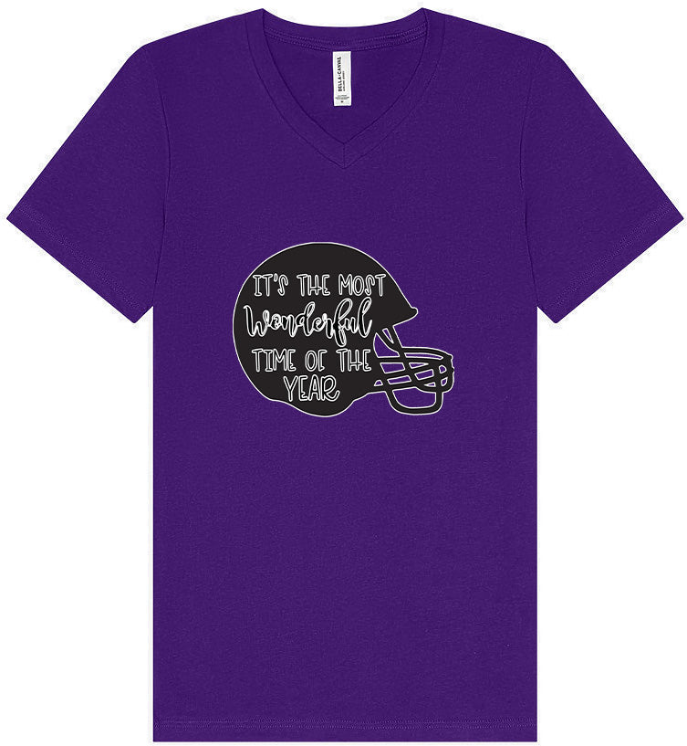 It's The Most Wonderful Time Of The Year (Football) Unisex V-Neck Shirt