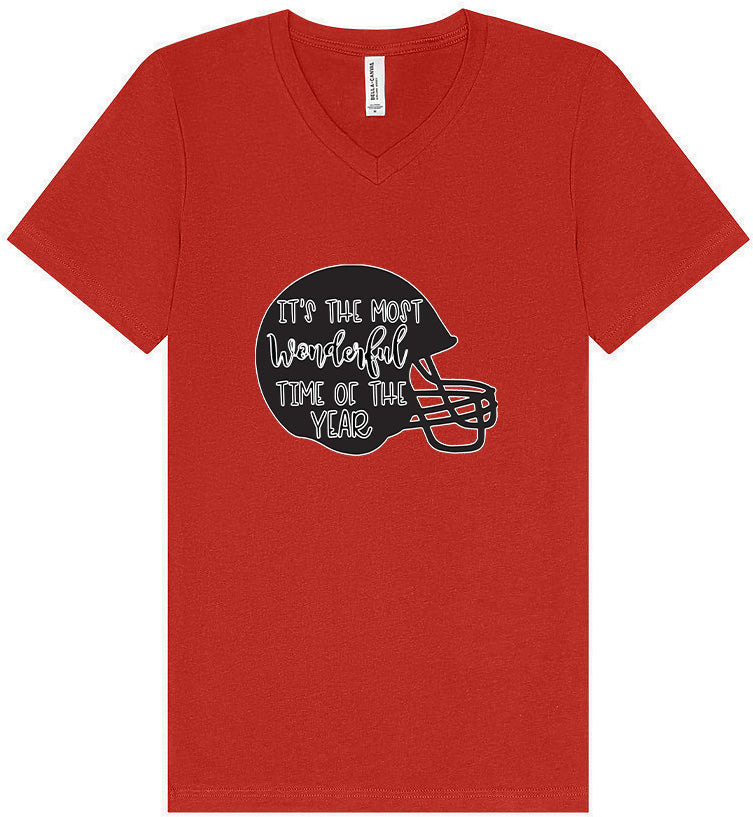 It's The Most Wonderful Time Of The Year (Football) Unisex V-Neck Shirt