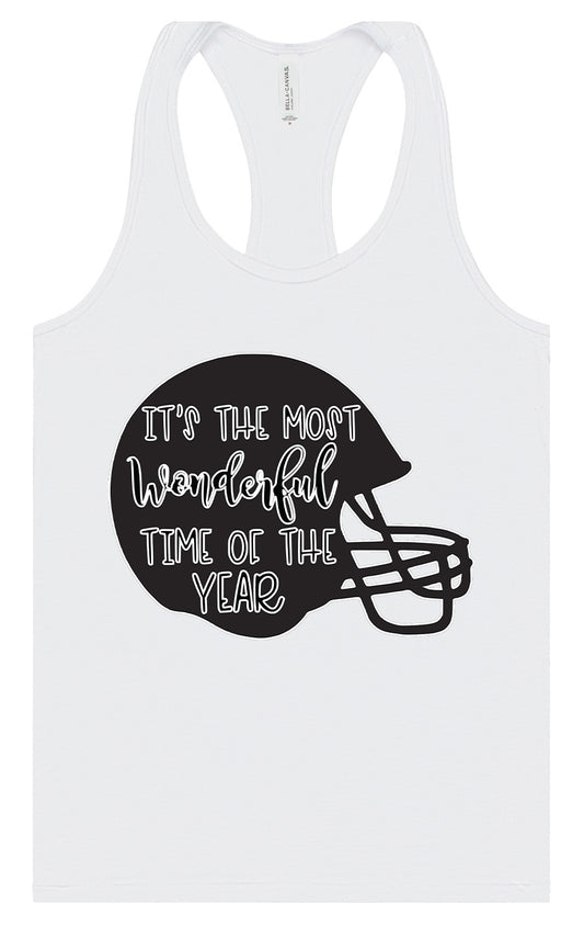 It's The Most Wonderful Time Of The Year (Football) Women's Racerback Tank