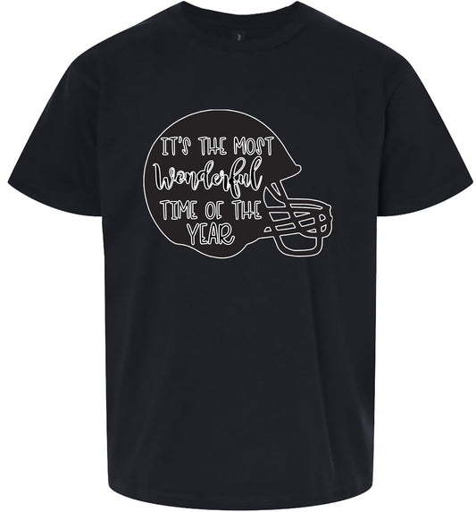 Most Wonderful Time Of The Year (Football) Children's Gildan Soft Shirt