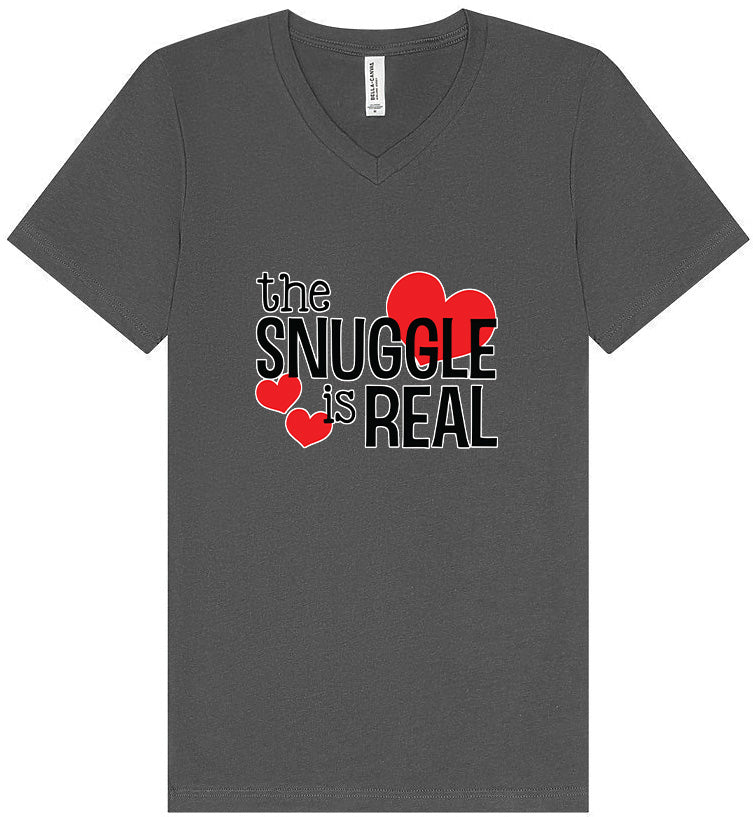 The Snuggle Is Real Unisex V-Neck Shirt