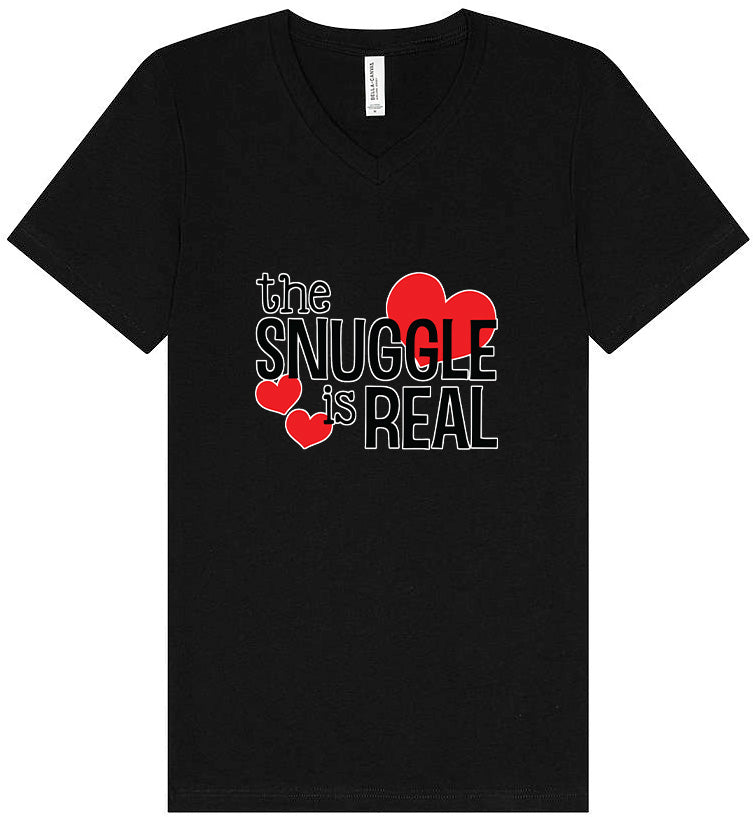 The Snuggle Is Real Unisex V-Neck Shirt