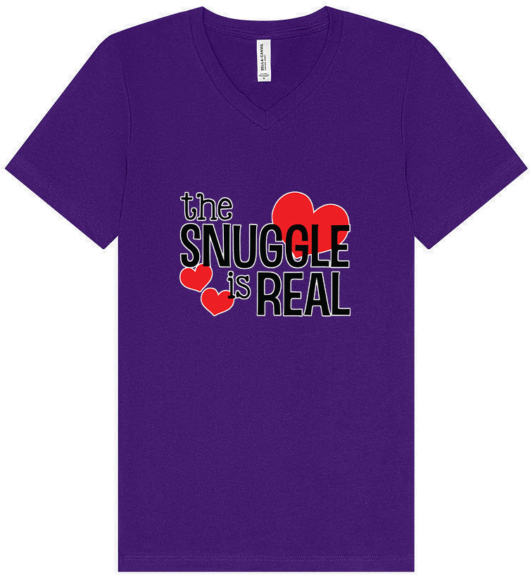 The Snuggle Is Real Unisex V-Neck Shirt