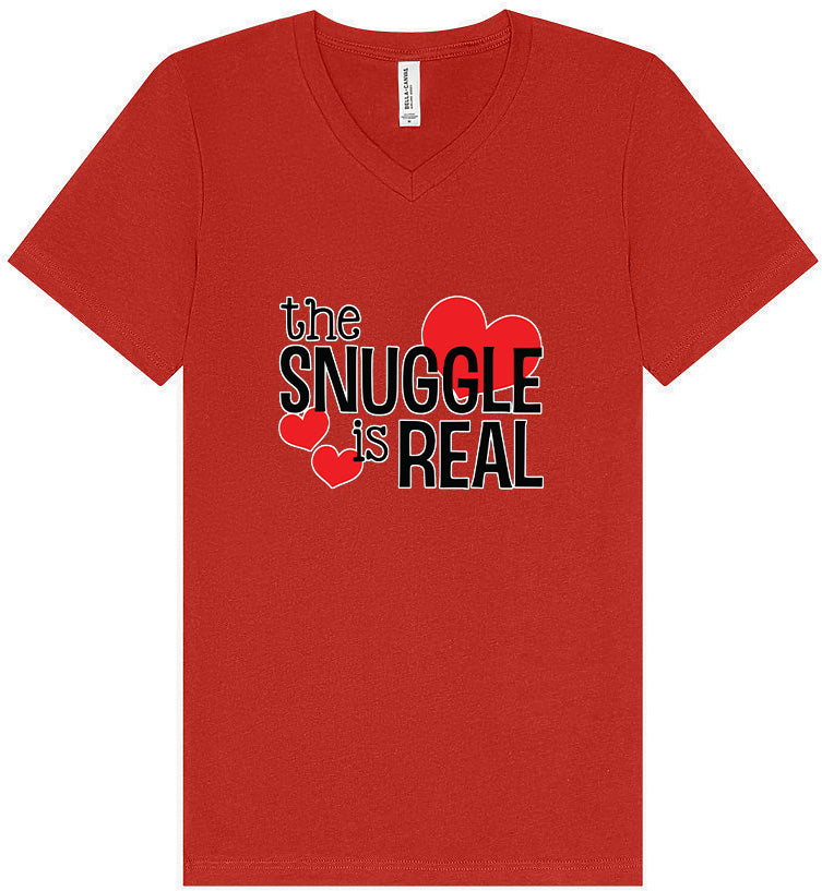 The Snuggle Is Real Unisex V-Neck Shirt