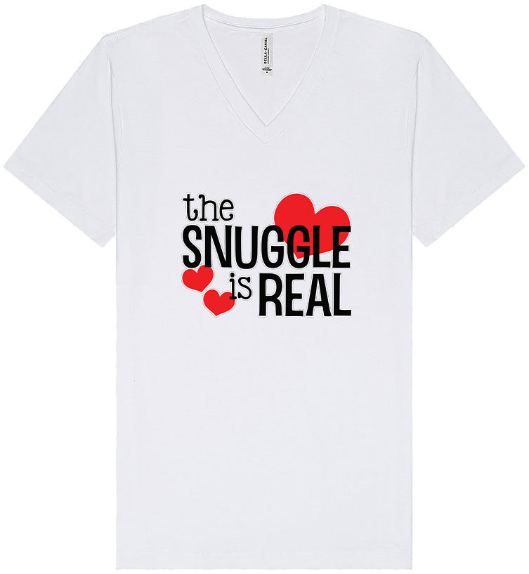 The Snuggle Is Real Unisex V-Neck Shirt