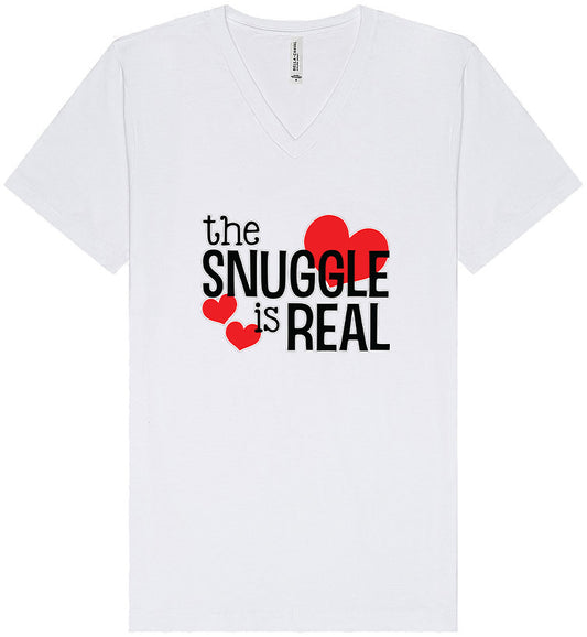 The Snuggle Is Real Unisex V-Neck Shirt