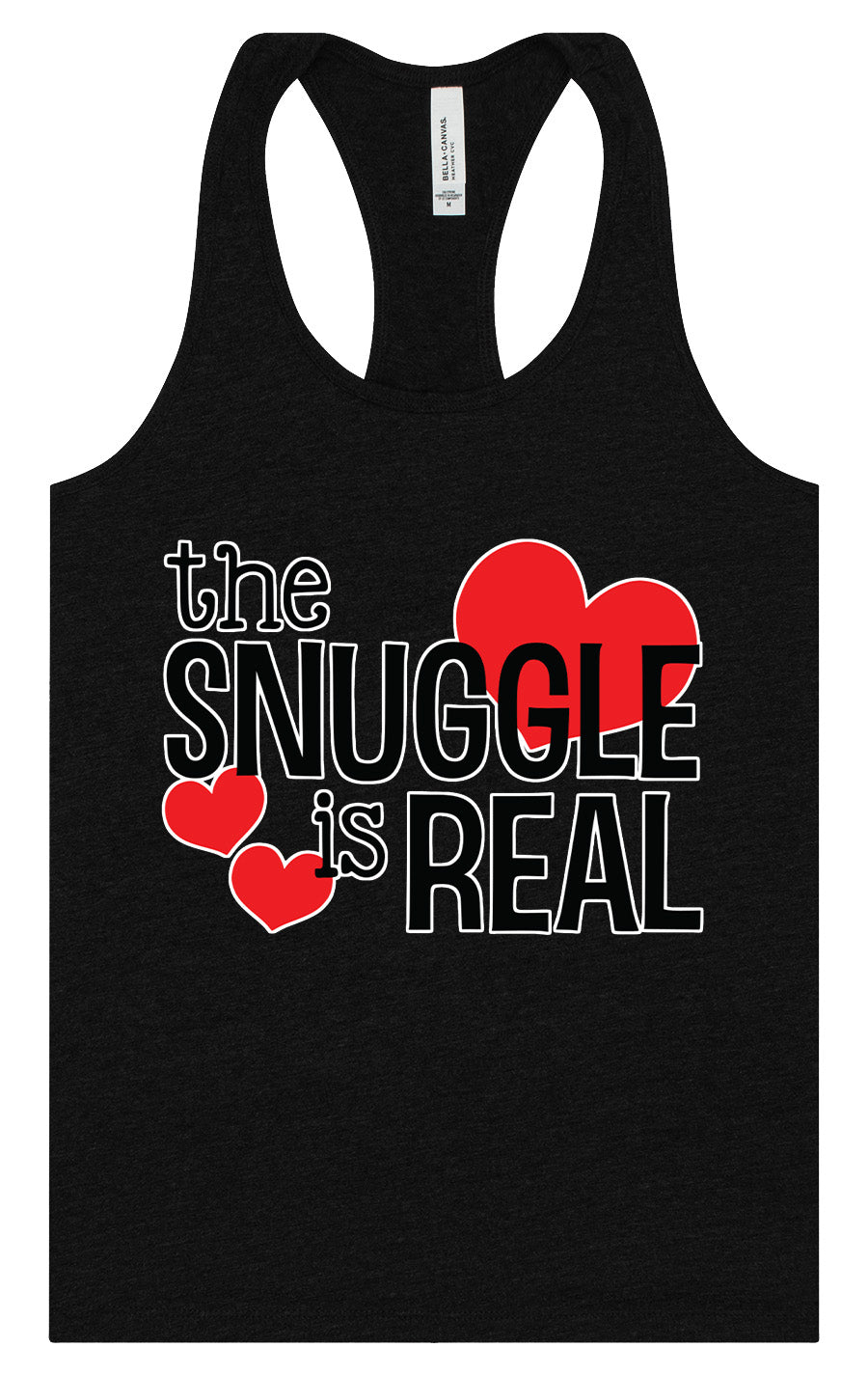 The Snuggle Is Real Women's Racerback Tank