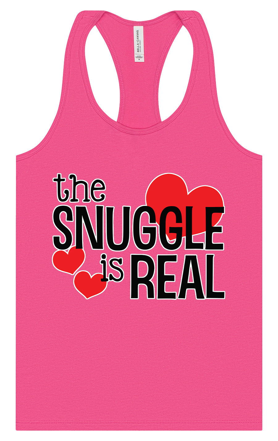 The Snuggle Is Real Women's Racerback Tank