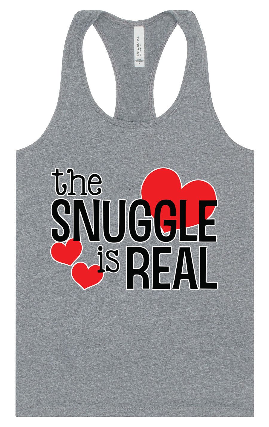 The Snuggle Is Real Women's Racerback Tank