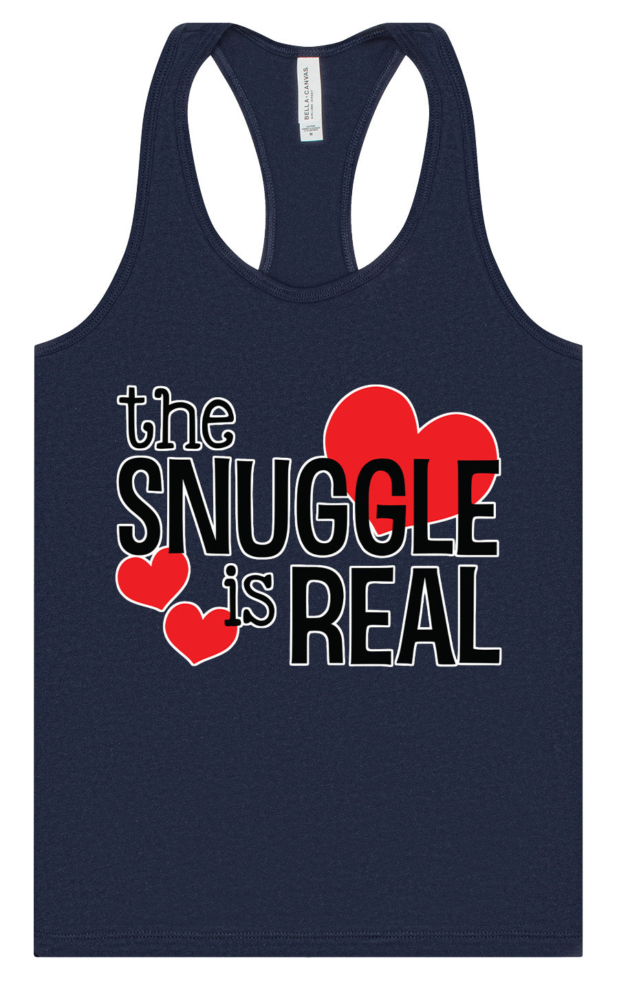 The Snuggle Is Real Women's Racerback Tank