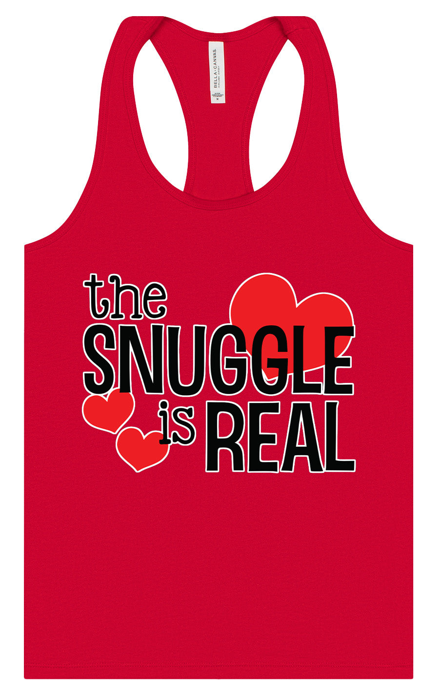 The Snuggle Is Real Women's Racerback Tank