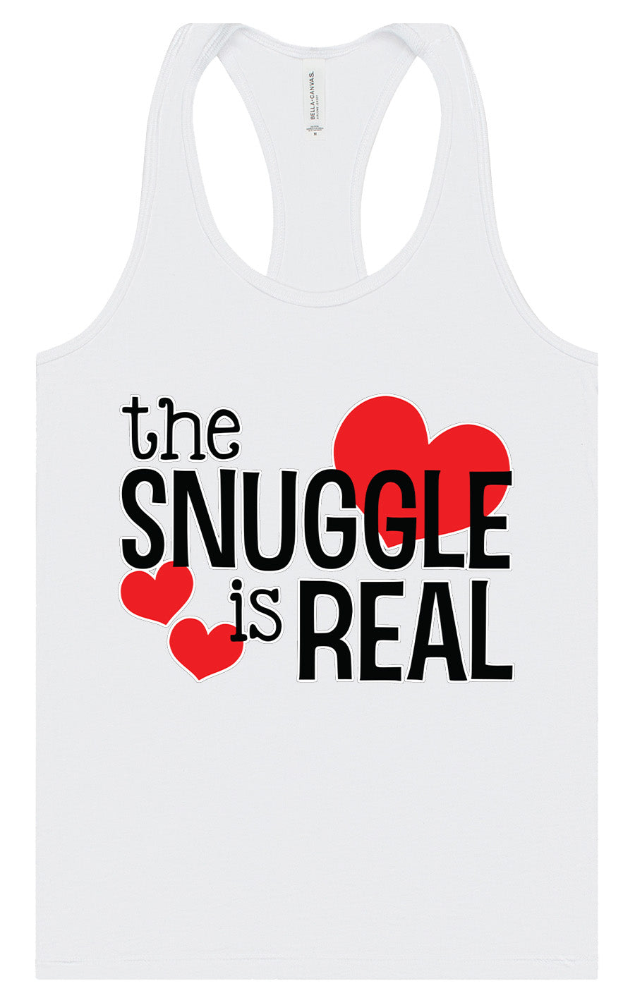 The Snuggle Is Real Women's Racerback Tank