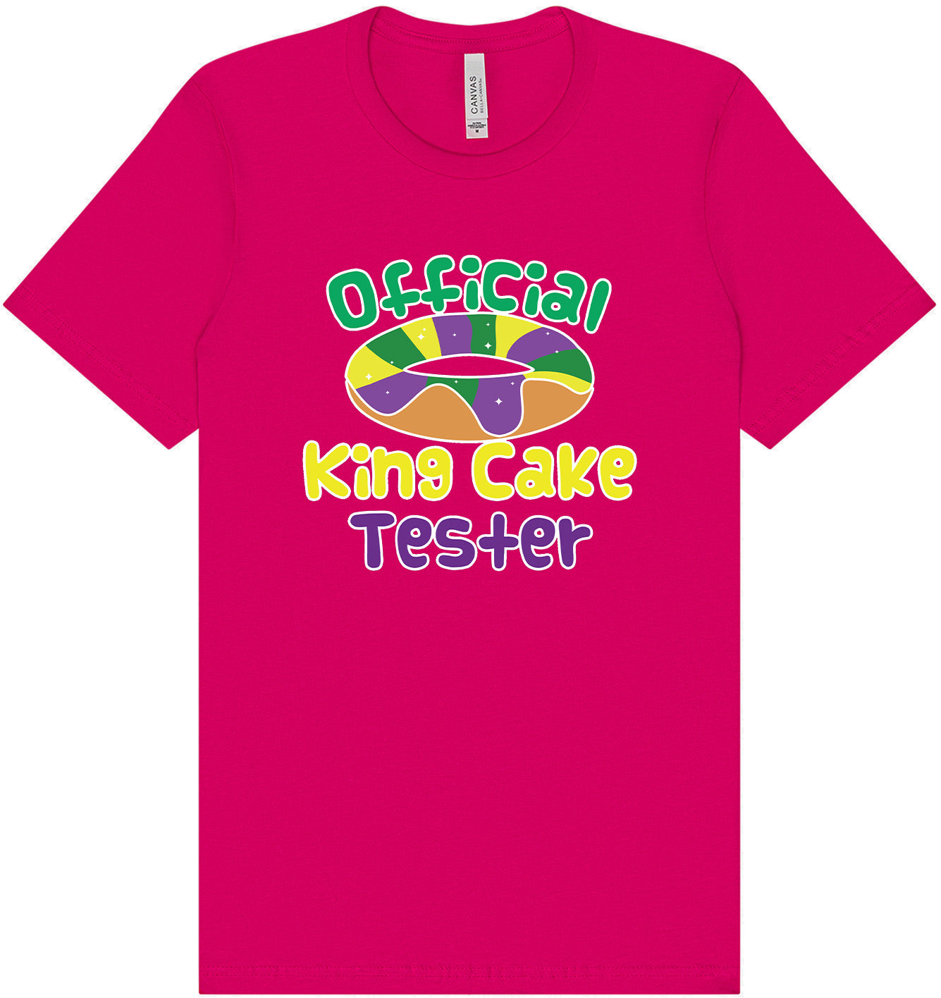 King Cake Tester Adult Bella Canvas Shirt